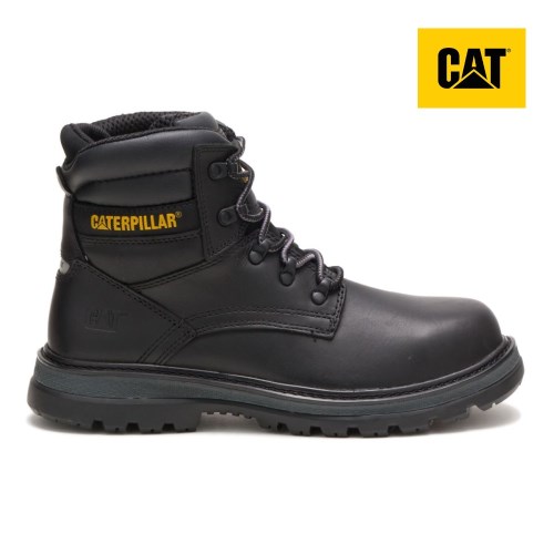CAT Fairbanks Steel Toe Men's Work Boots Black (AU V-503) Australia
